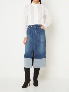 Ba&sh Denim Skirt